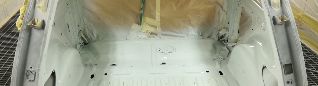 Habitáculo pintado del Renault 5 GT Turbo